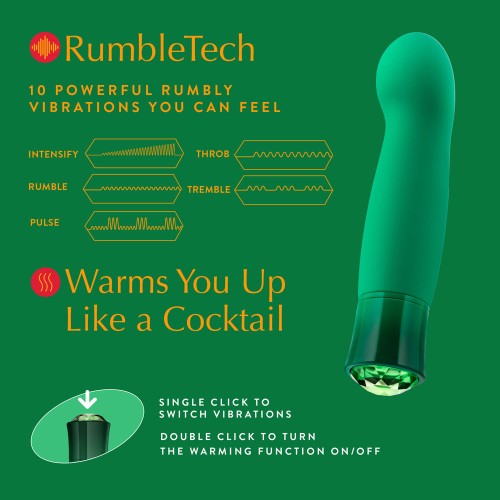 Oh My Gem Enchanting Emerald Vibrator - 10 Functions