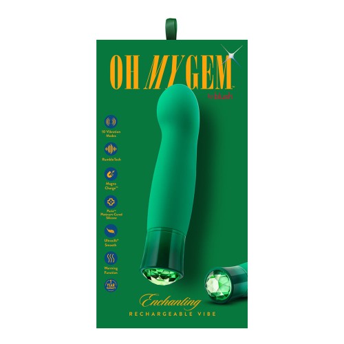 Vibrador Oh My Gem Esmeralda Encantadora - 10 Funciones