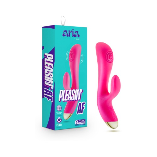 Vibrador Recargable de Silicona Aria Pleasin' AF