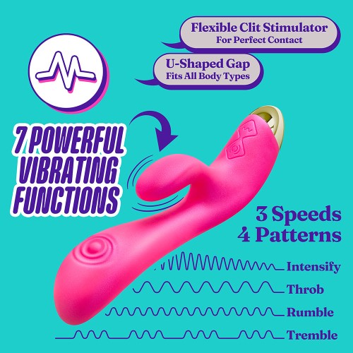 Vibrador Recargable de Silicona Aria Pleasin' AF