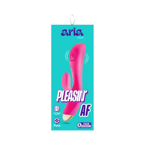 Vibrador Recargable de Silicona Aria Pleasin' AF