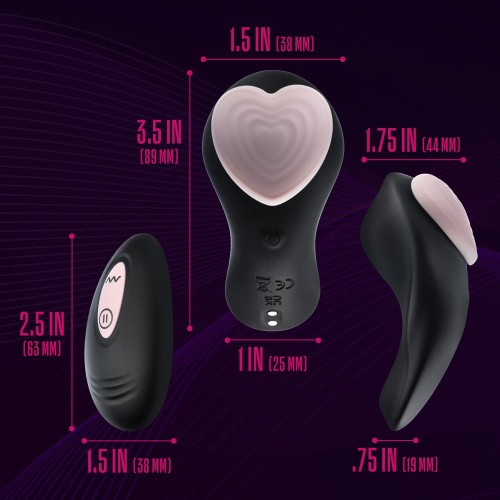 Vibrador de Panty Temptasia Heartbeat con Control Remoto