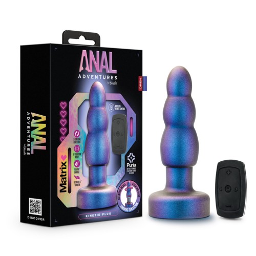 Kinetik Remote-Controlled Anal Plug - Space Age Blue