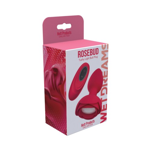 Plug Anal Iluminado de Silicona Rose Bud Tushy - Explora Nuevos Placeres