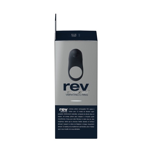 Anillo Vibrador Rev Recargable Negro