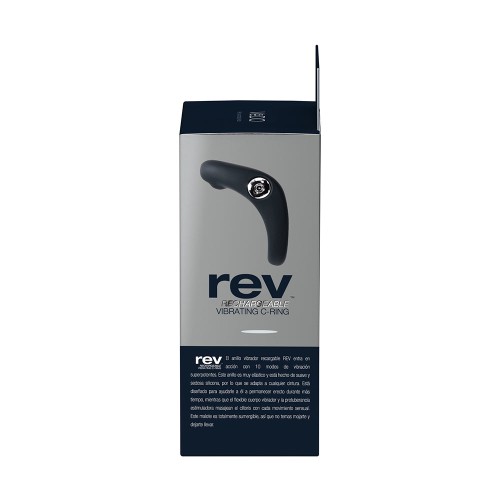 Anillo Vibrador Rev Recargable Negro