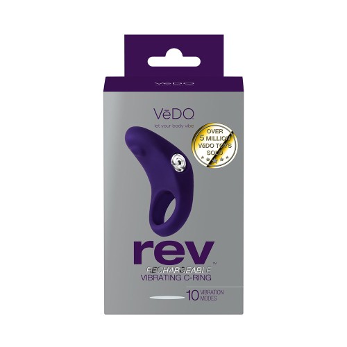 Anillo Vibrador C-Rechargeable Rev VeDO Morado