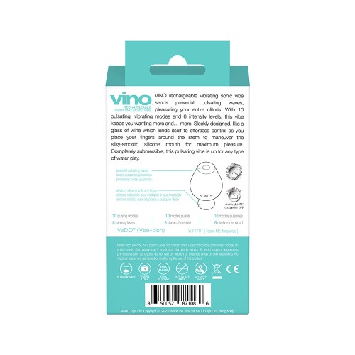 VeDO Vino Rechargeable Sonic Vibrator Turquoise