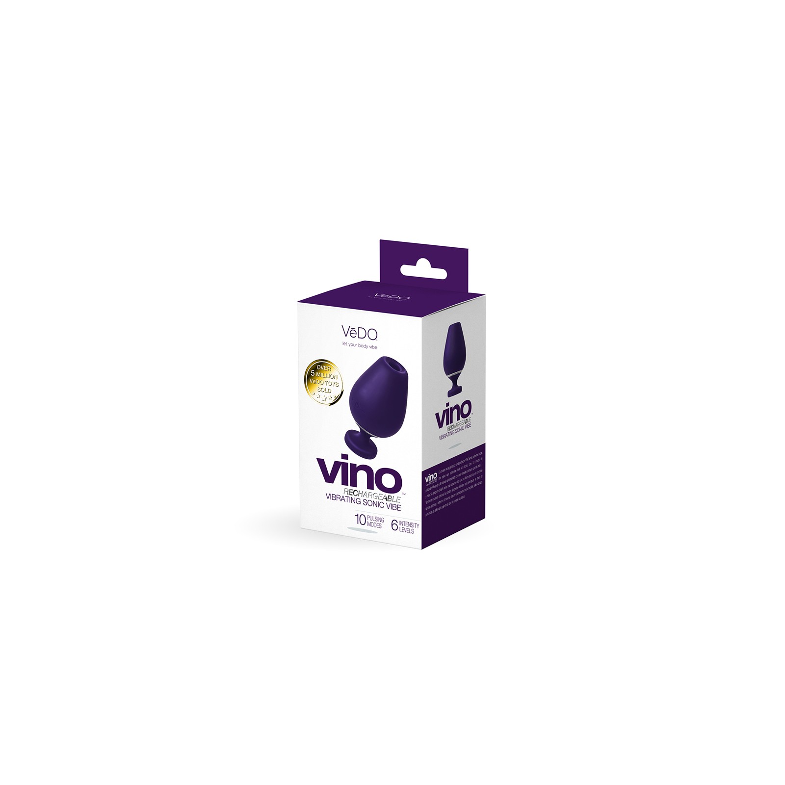 VeDO Vino Rechargeable Vibrating Sonic Vibe Purple