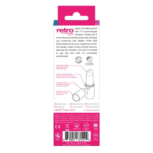 VeDO Retro Rechargeable Bullet Vibrator for Pleasure