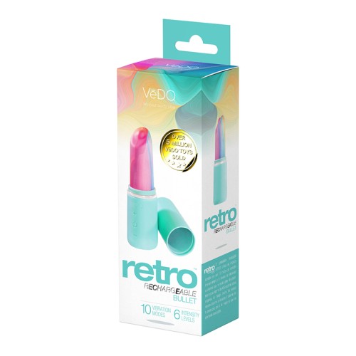 VeDO Retro Vibrador Bullet Recargable Turquesa