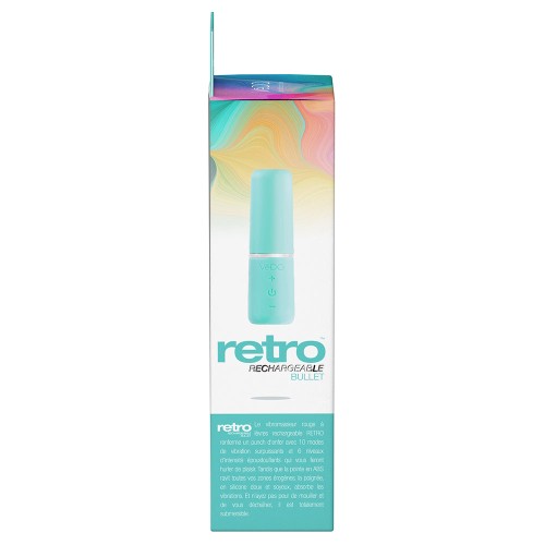 VeDO Retro Vibrador Bullet Recargable Turquesa