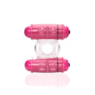 Screaming O 4T Double Wammy Strawberry Vibrating Ring