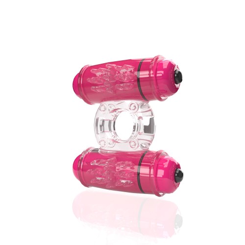 Screaming O 4T Double Wammy Strawberry Vibrating Ring