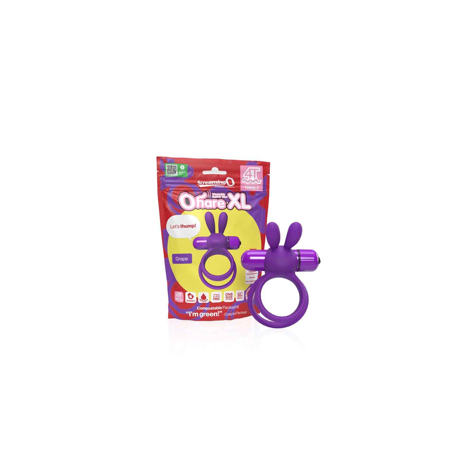 Screaming O 4T Ohare XL Grape Vibrating Toy