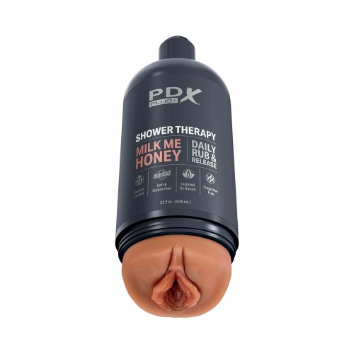 PDX Plus Shower Therapy Milk Me Honey Tan - Discreet Self-Care Stroker