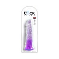 King Cock Claro 8in Púrpura - Placer Realista