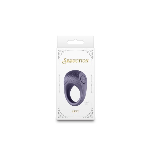 Anillo Vibrador Seduction Levi Metálico Gris