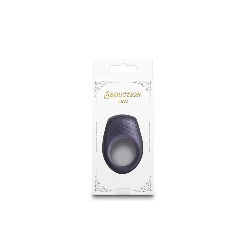 Seduction Levi Vibrating Cock Ring Metallic Gray