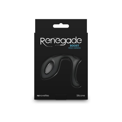 Renegade Boost Negro Anillo para el Pene