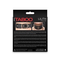 Collar Hustler Taboo Lilith para Juego BDSM