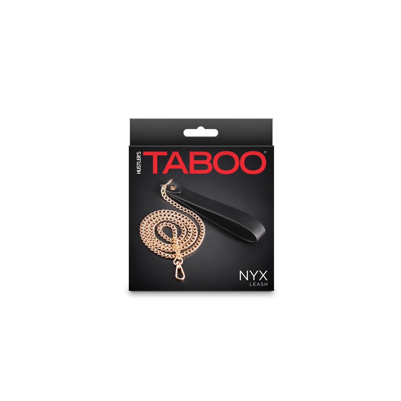 Hustler Taboo Nyx Leash Black - Elegant Bondage Accessory