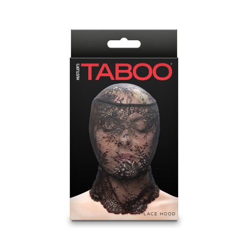 Capucha de encaje Hustler Taboo Negra