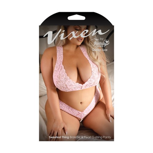 Fantasy Lingerie Vixen Conjunto de Sujetador de Encaje - Seducción Exquisita