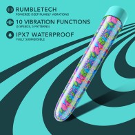 Limited Addiction Utopia Vibrador Recargable de 7 in. Aqua