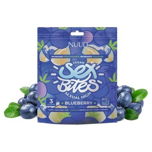 NUUD Male Aphrodisiac Gummies - Blueberry Flavor