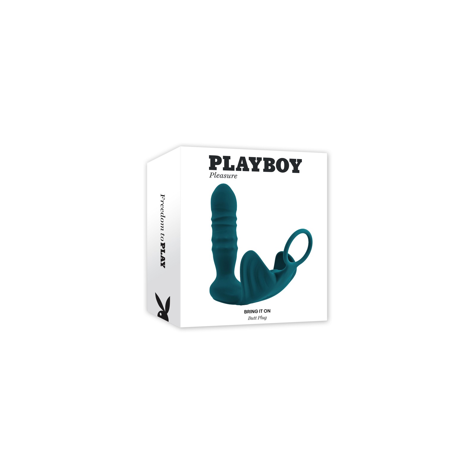 Playboy Bring It On Rechargeable Silicone Thrusting Anal Plug and Vibrating Ball Cradle