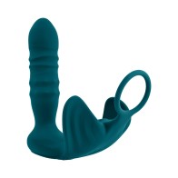 Playboy Bring It On Rechargeable Silicone Thrusting Anal Plug and Vibrating Ball Cradle