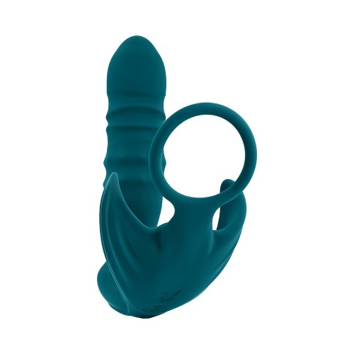 Playboy Bring It On Plug Anal Reversible de Silicona y Cradle Vibrante