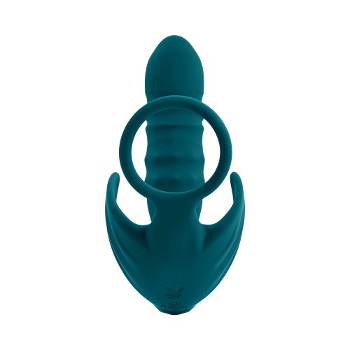 Playboy Bring It On Plug Anal Reversible de Silicona y Cradle Vibrante