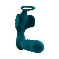 Playboy Bring It On Rechargeable Silicone Thrusting Anal Plug and Vibrating Ball Cradle