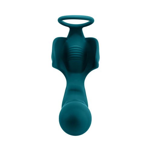 Playboy Bring It On Rechargeable Silicone Thrusting Anal Plug and Vibrating Ball Cradle