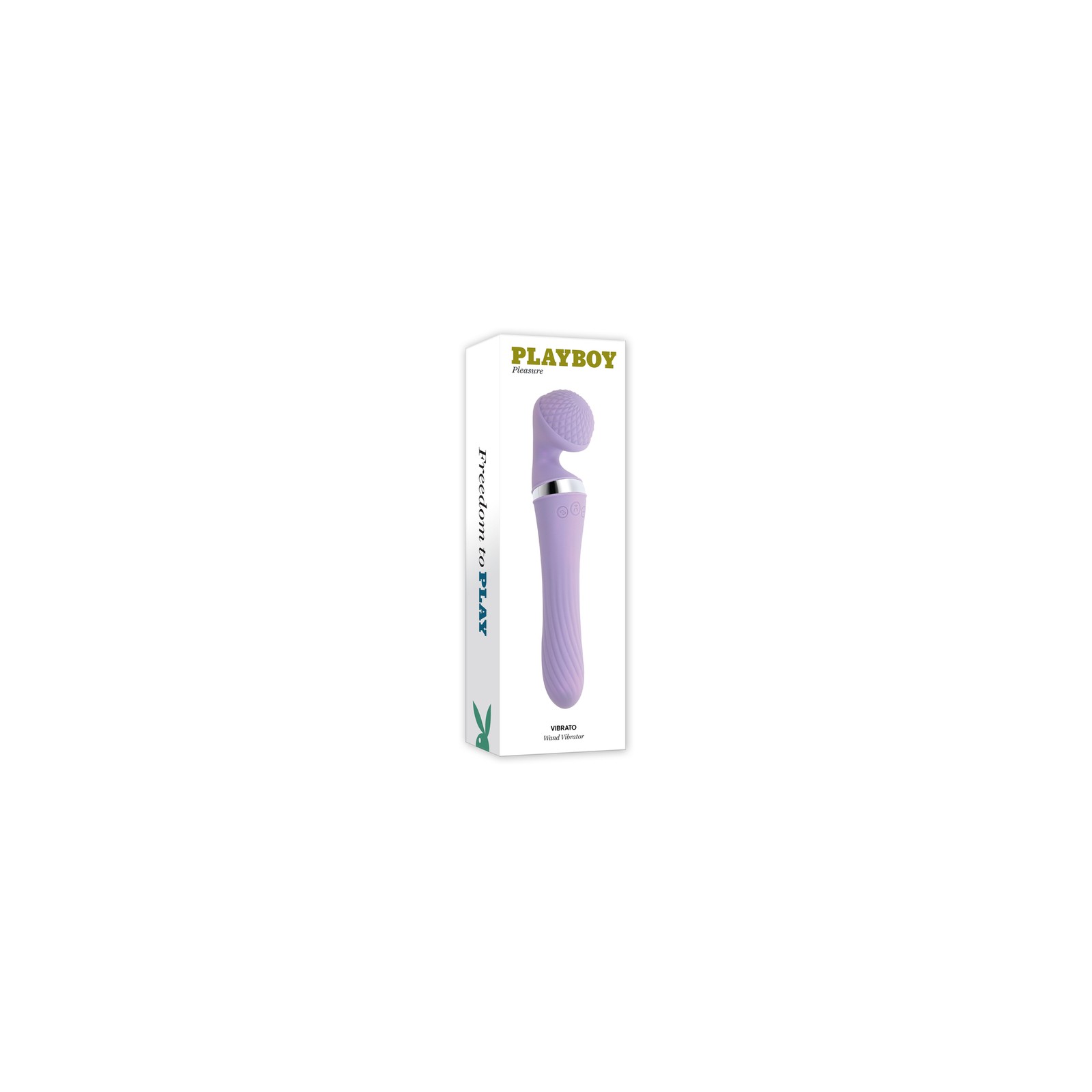 Playboy Vibrato Rechargeable Dual Ended Wand Vibrator Opal