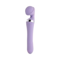 Playboy Vibrato Rechargeable Dual Ended Wand Vibrator Opal