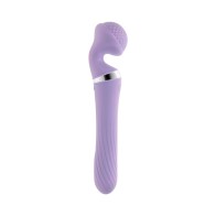 Playboy Vibrato Rechargeable Dual Ended Wand Vibrator Opal