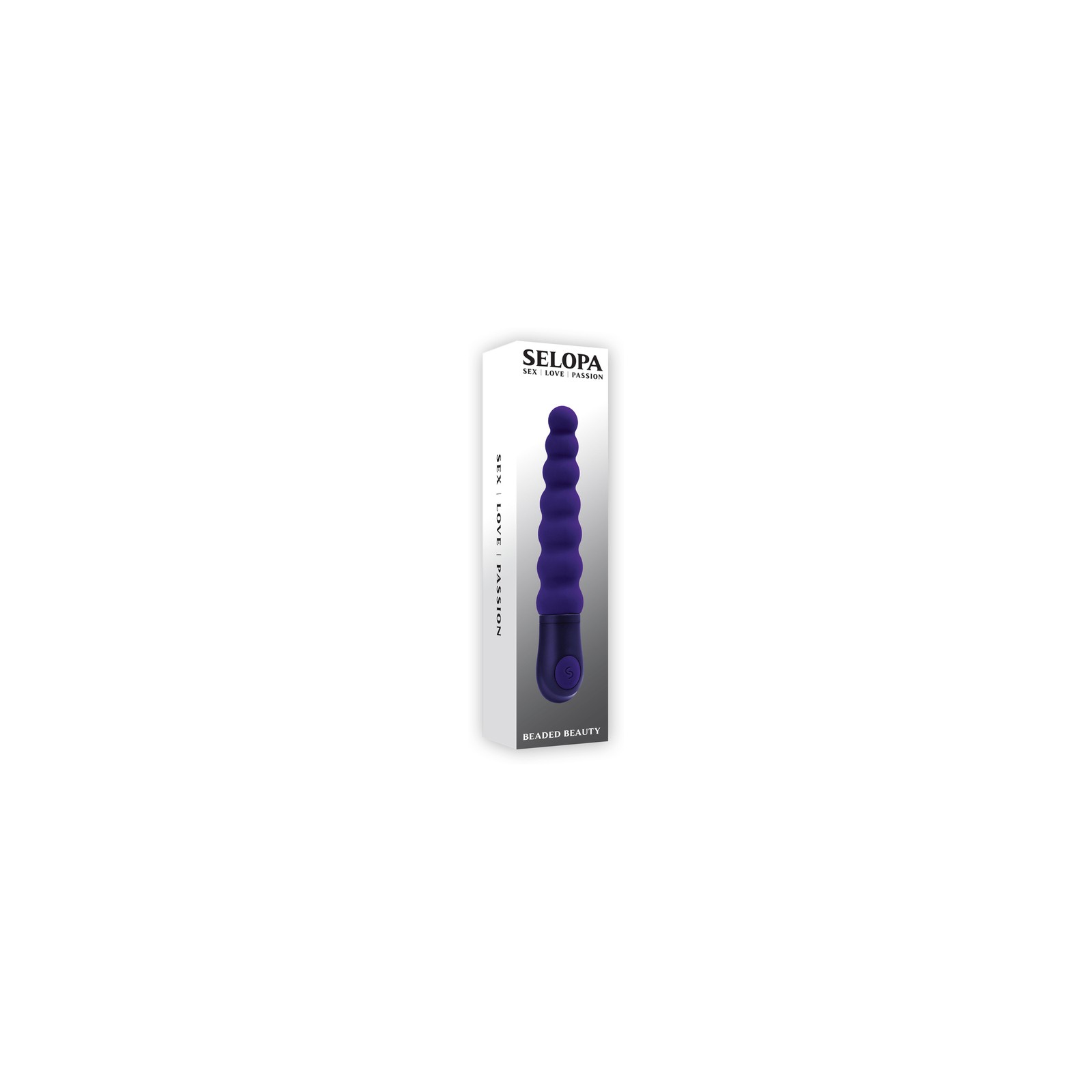 Selopa Beaded Beauty Silicone Vibrator - Purple