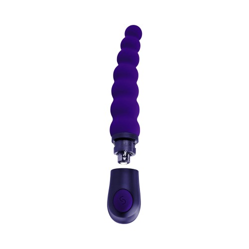 Selopa Beaded Beauty Silicone Vibrator - Purple