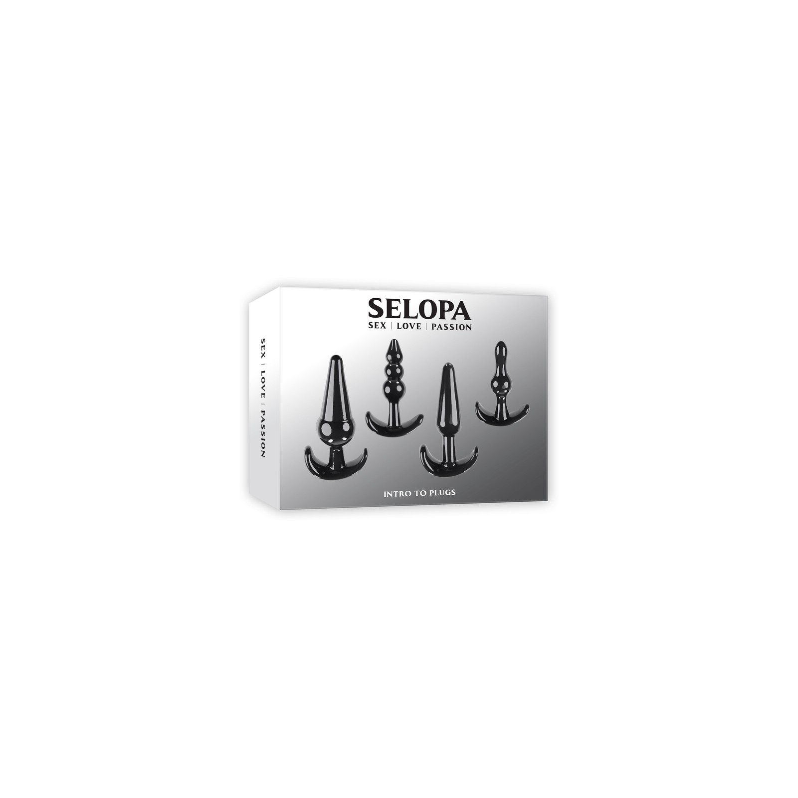 Set de 4 Plugs Anales Selopa Intro Negro