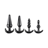 Selopa Intro To Plugs 4-Piece Anal Plug Set Black