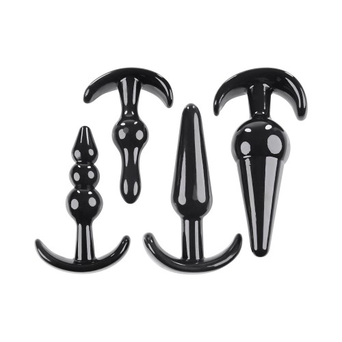 Selopa Intro To Plugs 4-Piece Anal Plug Set Black