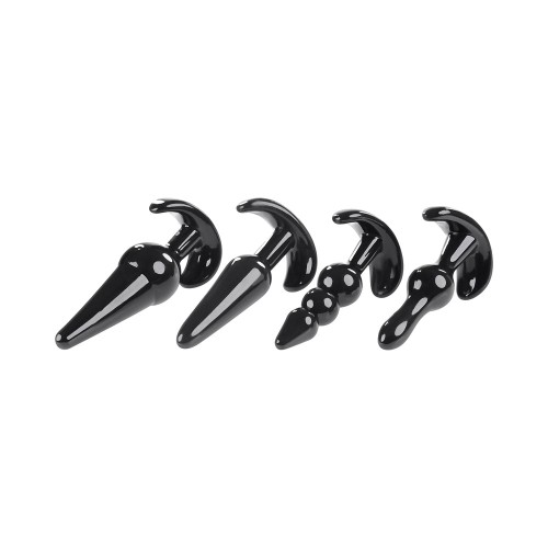 Selopa Intro To Plugs 4-Piece Anal Plug Set Black