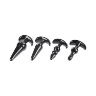 Selopa Intro To Plugs 4-Piece Anal Plug Set Black