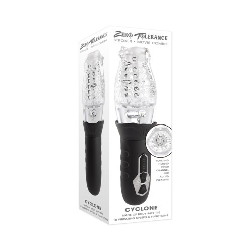 Zero Tolerance Cyclone Vibrating Stroker Black Clear