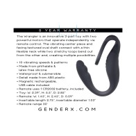 Gender X The Wrangler Anillo Vibrador Recargable Negro