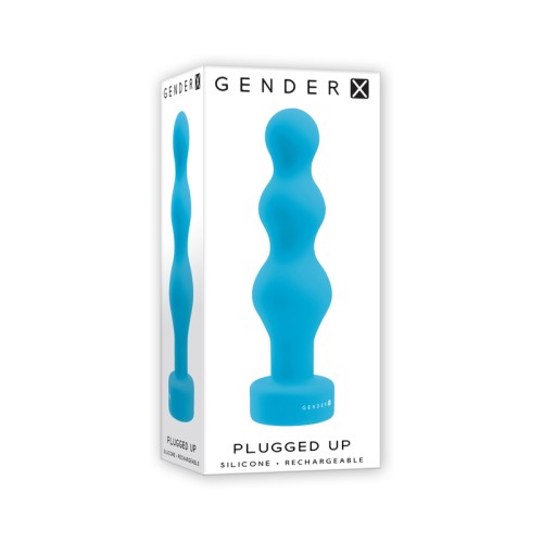 Gender X Rechargeable Vibrating Plug Teal