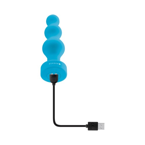 Gender X Rechargeable Vibrating Plug Teal